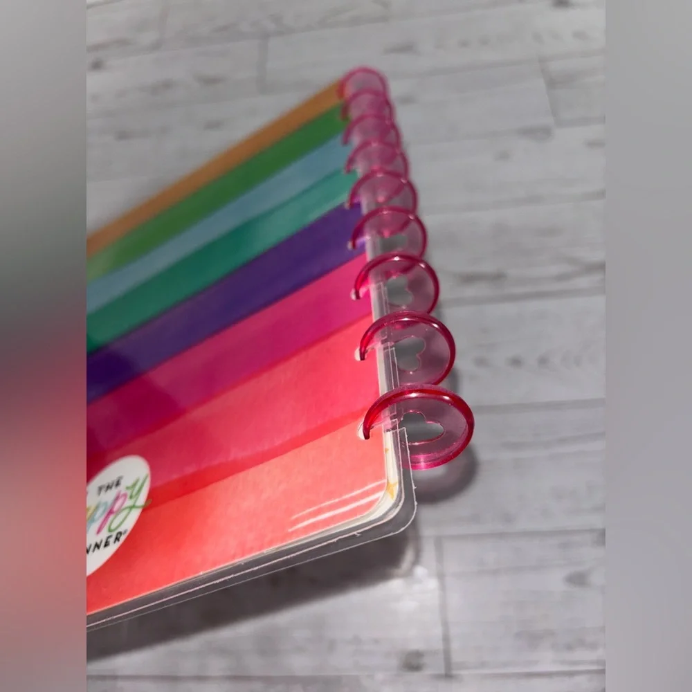 The Happy Planner Mini Pink and Navy Blue Heart Discs 2 Sets